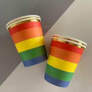 Vasos Multicolor Rainbow x10