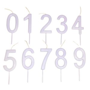Vela Numero Palito Lila Pastel x 1
