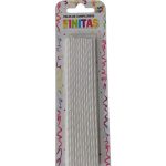 Velas Finitas (17 cm) Torneadas Blancas x 24