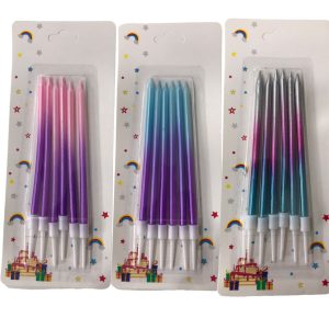 Velas Metalizadas Degrade x 6