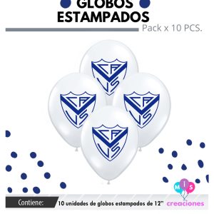 Globo De Latex Estampado Velez x 10