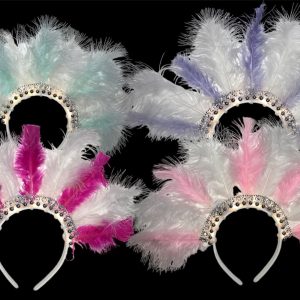 Vincha 9 Plumas Luminosa x1