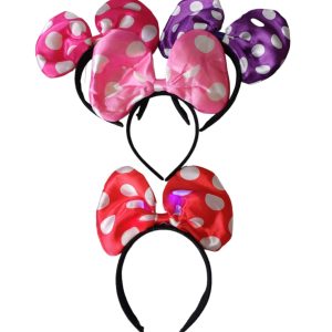 Vincha Minnie De Tela Luminosa x1