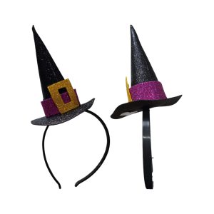 Vincha Sombrero de Bruja Hebilla x1