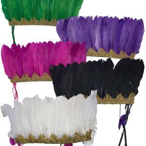 Vincha Luna Plumas x1