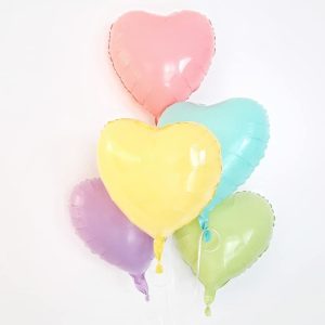 Globo corazón Pastel 18"  x 1