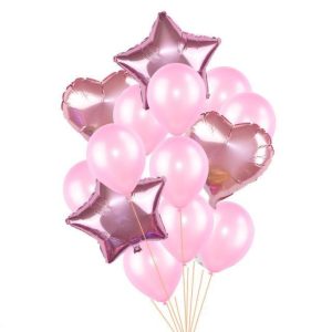 Set De Globos Rosa 14 pcs.
