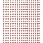 Cortina De Corazones Rosa Gold x 1