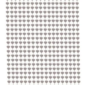 Cortina De Corazones Plateados x 1