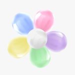 Flor Decorativa De Globos pastel