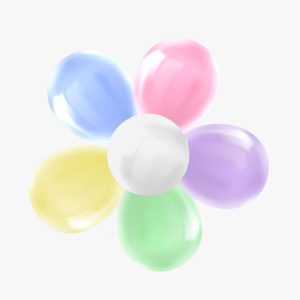 Flor Decorativa De Globos pastel