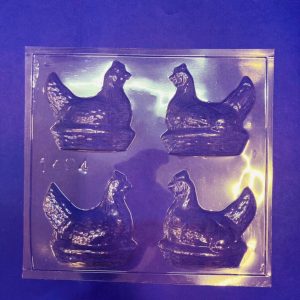 Placa Figuras 4 Gallinas Chicas Con Canastita