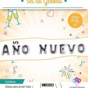 Cartel De Globo Año Nuevo x 1