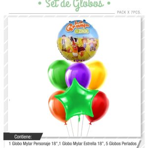 Set de globos Zenon 7pcs