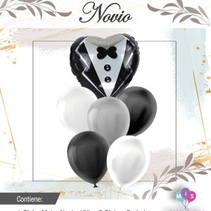 Set de globos Novio 7pcs