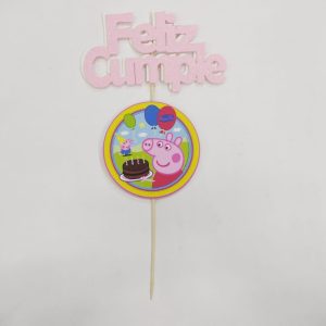 Cartel De Feliz Cumple Peppa Pig x 1