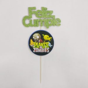 Cartel De Feliz Cumple Plantas Vs Zombies x 1
