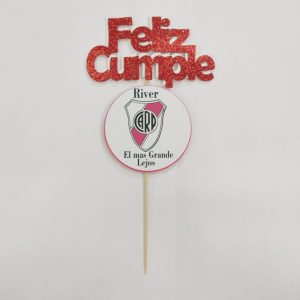 Cartel De Feliz Cumple River  x 1