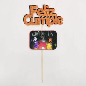 Cartel De Feliz Cumple Among Us x 1