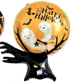 Globo Halloween Arbol Con Fantasma 14" X 1
