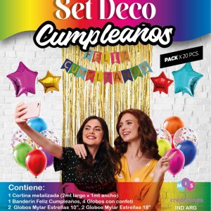 Set decoración completo Multicolor x 1