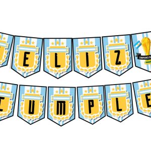 Banderin Feliz Cumple Campeones x1