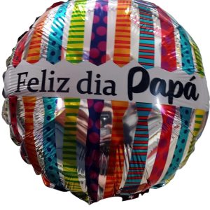 Globo Feliz Día Papá Corbata de Colores 10" x1