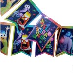 Banderin Feliz Cumpleaños "Intensamente 2"x1