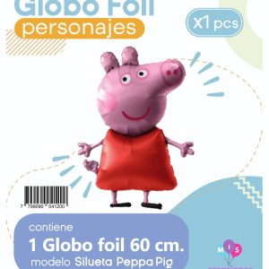 Globo Silueta Peppa Pig Blister x1