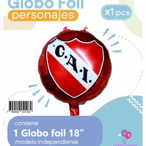 Globo Independiente 18" Blister x1