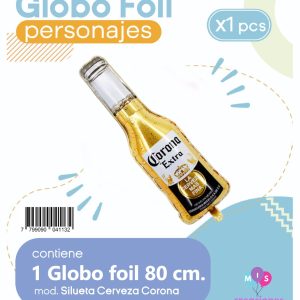 Globo Silueta Corona Blister x1