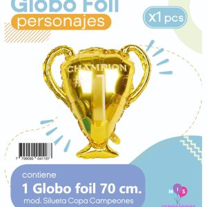 Globo Silueta Copa Blister x1