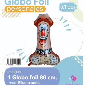 Globo Silueta Pene Blister x1