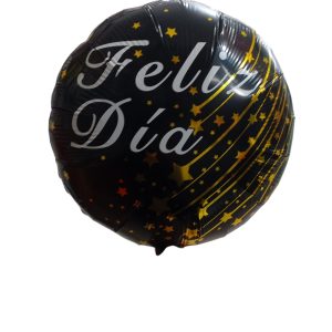 Globo "Feliz Día" Estrellas Doradas 18" x1