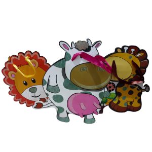 Bolsa de Regalo 3D c/Manija Gibre Animales x1