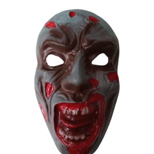 Máscara plástica Zombie Halloween x1