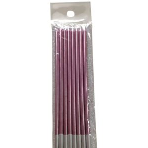 Velas Metalizadas Rosas x8