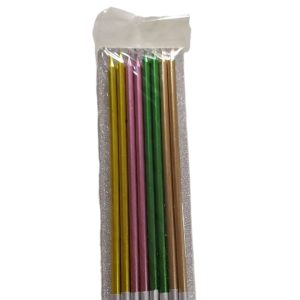 Velas Metalizadas Multicolor x8