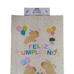 Afiche feliz cumple carpincho/capibara x1