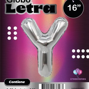 Globo Letra Y Blister x1