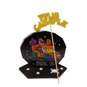 Adorno Goma Eva para torta Among Us x1