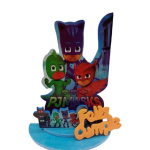 Adorno Goma Eva para torta Pj Masks x1