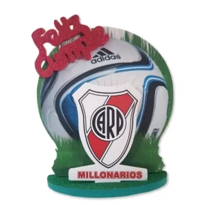 Adorno Goma Eva para torta De River x1