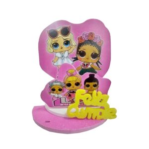 Adorno Goma Eva para torta De Lol x1