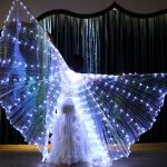 Capa con forma de Alas LED Larga Blancas (145 cm (L) x 300cm (A)) x1
