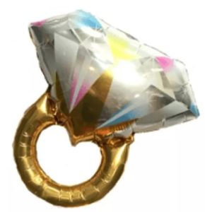 Globo Anillo Diamante 15" x1