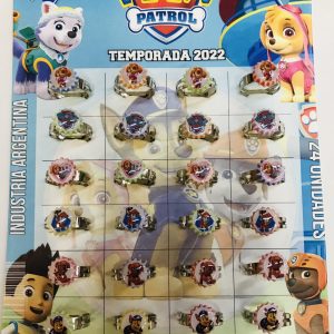 Anillo de Paw Patrol x24
