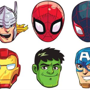 Antifaz De Avengers x10