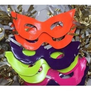 Antifaz Fluo con Flecos x10