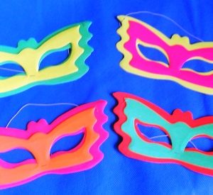 Antifaz Mariposa Fluo  x10